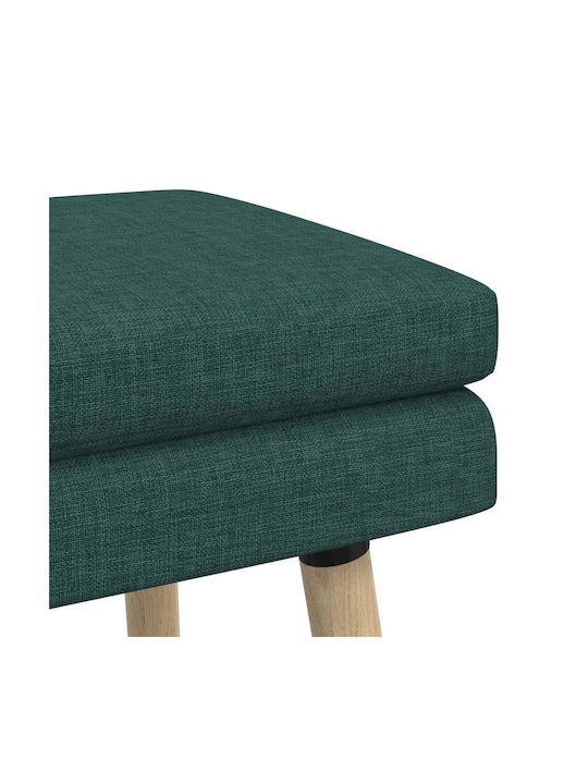 Stoff-Tabouret Mit Stoff Dunkelgrün 80x40x47cm