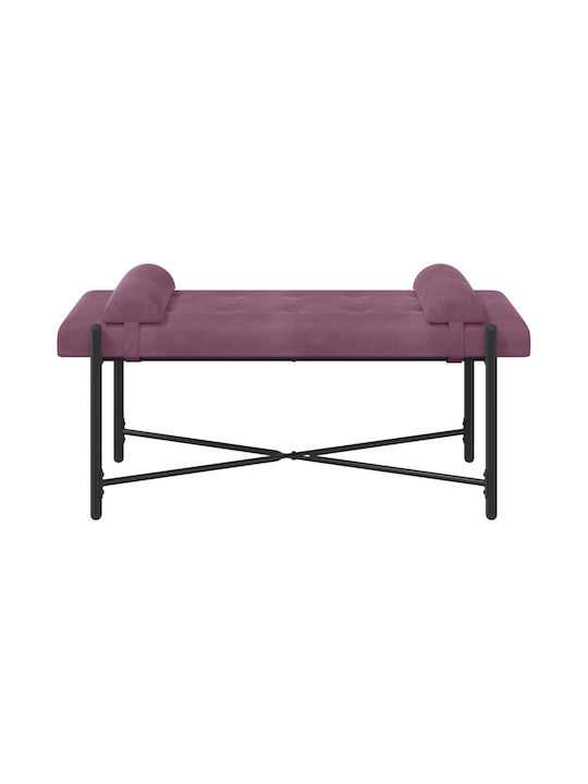 Samt Tabouret Lila 46x110x40cm