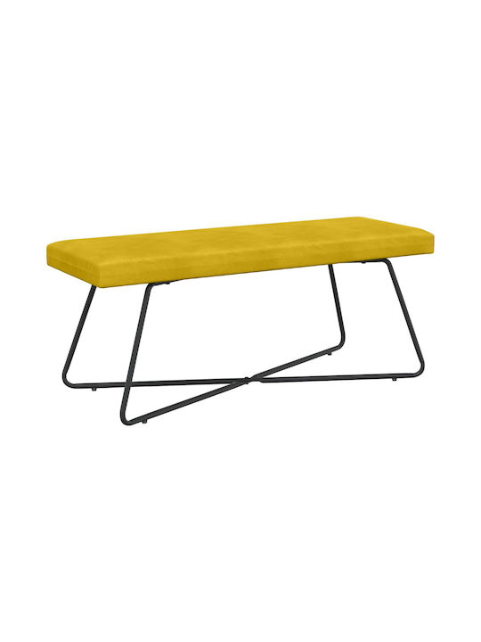 Samt Tabouret Gelb 45x110x40cm