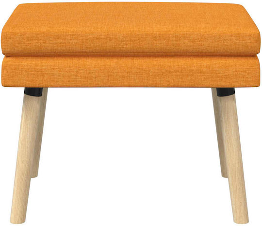 Stoff-Tabouret Mit Dunkel Gelber Bezug 60x40x46cm