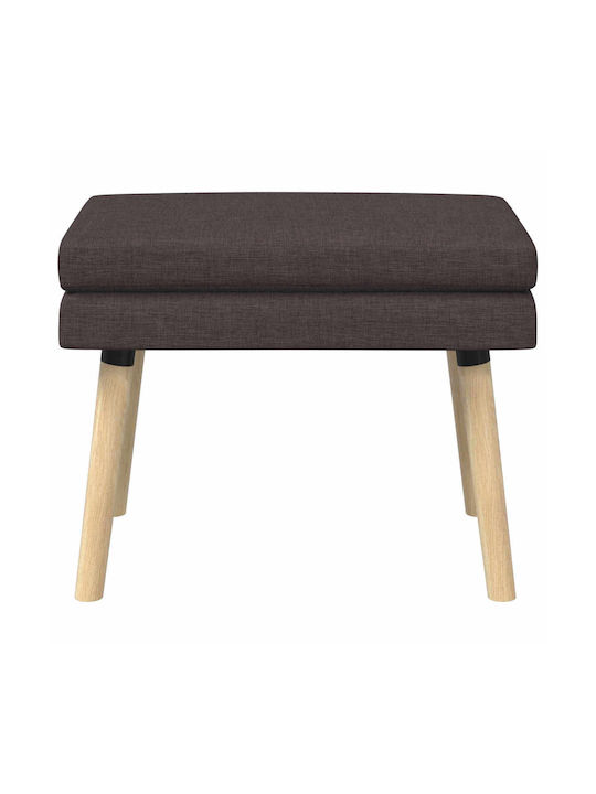 Stoff-Tabouret Dunkelbraun 60x40x46cm