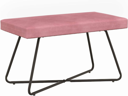 Rosa Bankhocker 80x40x45cm Rosa Bankhocker 80x40x45cm