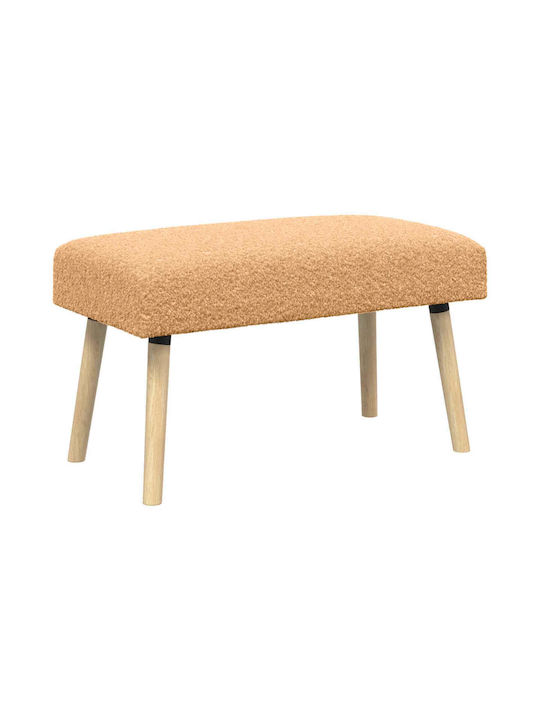 Stoff-Tabouret Beige 80x40x46cm