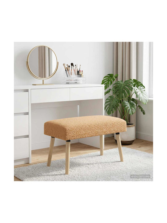 Stoff-Tabouret Beige 80x40x46cm