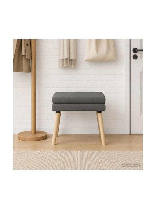 Stoff-Tabouret Mit Dunkelgrauem Stoff 60x40x46cm