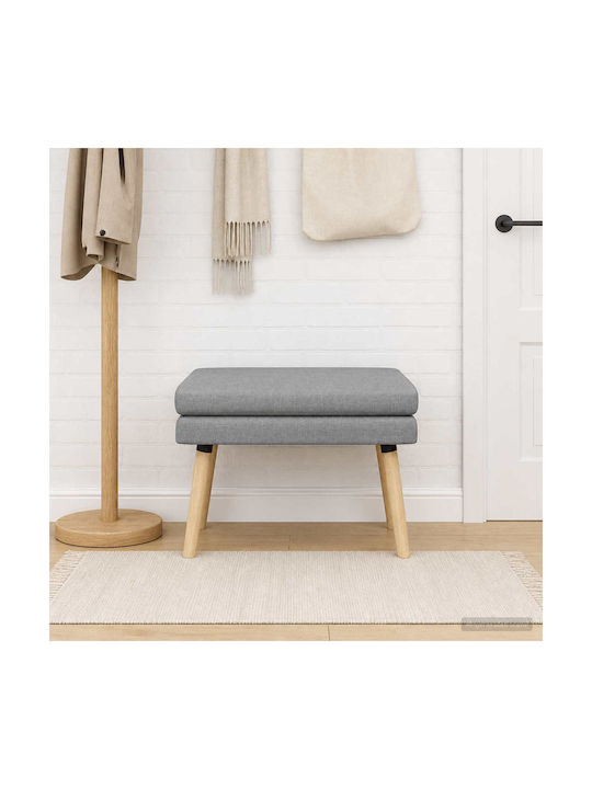 Stoff-Tabouret Mit Offenem Grau 60x40x46cm