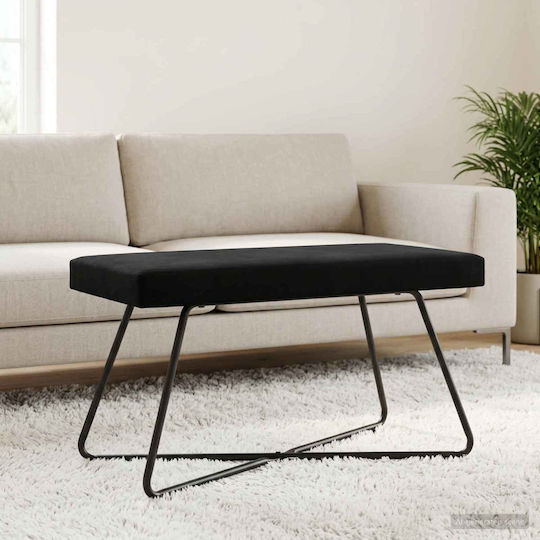 Black Bench Stool 80x40x45cm Black Bench Stool 80x40x45cm