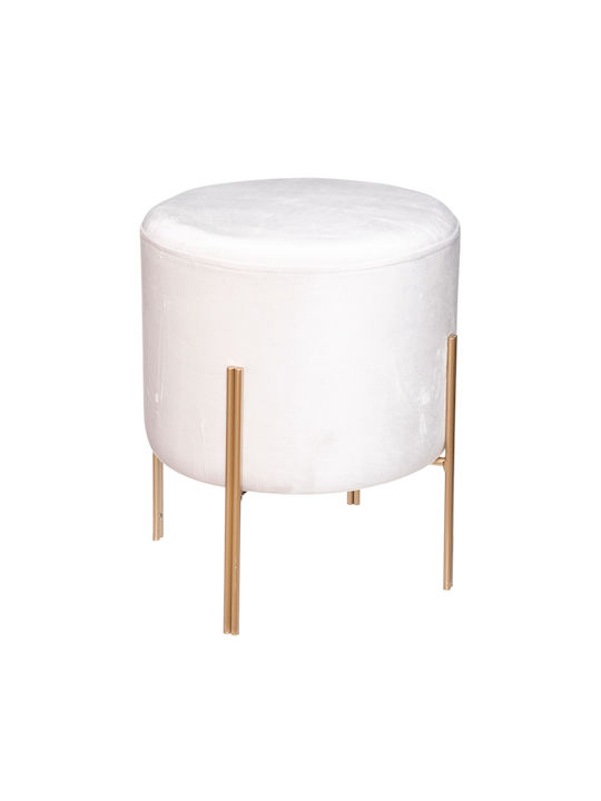 Scaune Camera de zi Tapițat cu Catifea Living Ivory 33.5x33.5x40buc