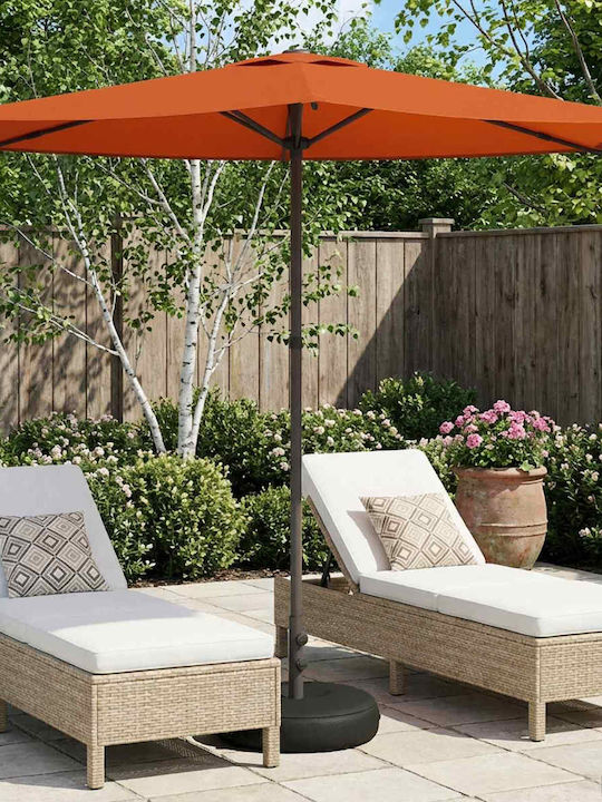 Aluminum Parasol Orange 2.7x2.7xHeight 2.28m