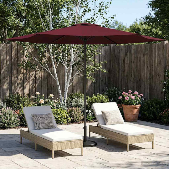 Aluminium Garten- und Terrassen-Sonnenschirm mit Luftschlitz Aluminium Garten- und Terrassen-Sonnenschirm mit Luftschlitz