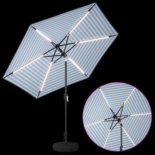 Umbrelă De Aluminiu Albastră 2.7x2.7xÎnălțime2.35m