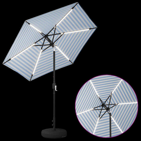 Umbrelă Din Aluminiu Albastră 2.3x2.3xÎnălțime 2.28m