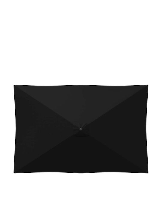 Umbrelă Rotundă Din Aluminiu Neagră Φ3xÎnălțime2.23m