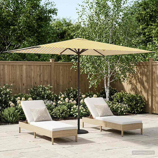 Aluminium Garten- und Terrassen-Sonnenschirm mit Luftschlitz Aluminium Garten- und Terrassen-Sonnenschirm mit Luftschlitz