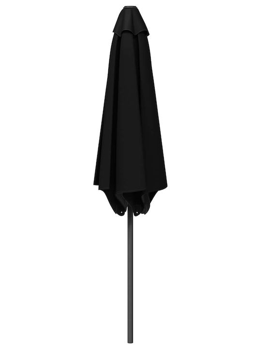 Umbrelă Rotundă Din Aluminiu Neagră Φ3xÎnălțime2.23m