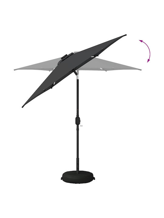 Aluminum Grey Garden & Terrace Parasol 2.3x2.3xHeight 2.28m