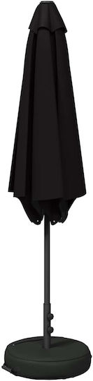 Umbrelă Rotundă Din Aluminiu Neagră Φ3xÎ2,28m
