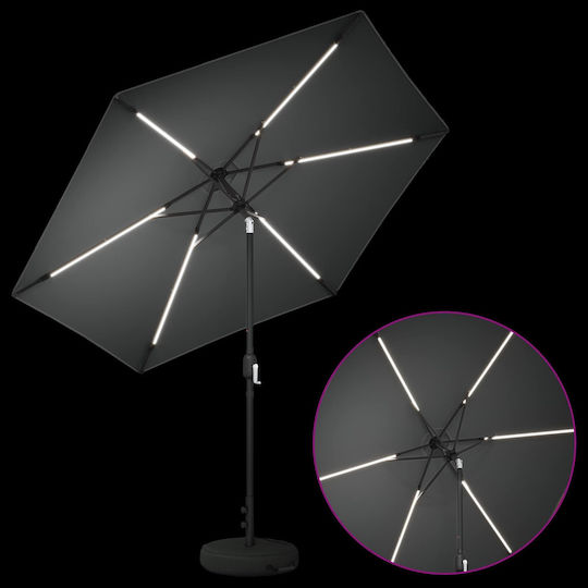 Aluminum Grey Garden & Terrace Parasol 2.7x2.7xHeight 2.35m