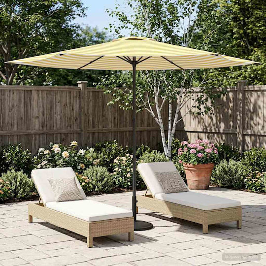 Aluminium Garten- und Terrassen-Sonnenschirm mit Luftschlitz Aluminium Garten- und Terrassen-Sonnenschirm mit Luftschlitz