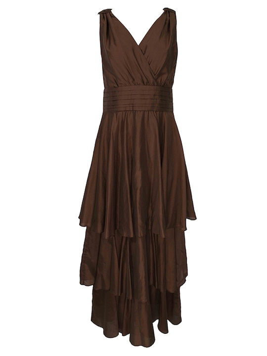 Summer Maxi Dress for Wedding / Christening Chocolate