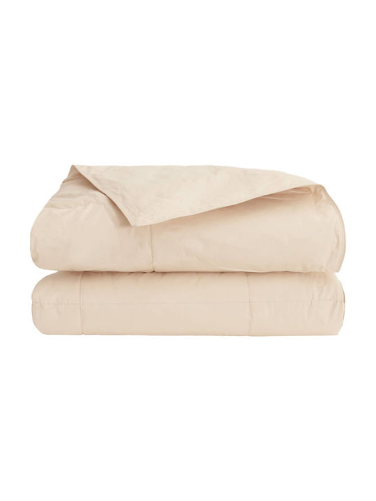 vidaXL Double Duvet Cover 220x240 Beige