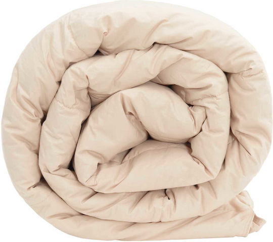 vidaXL Single Duvet Cover 135x200 Beige