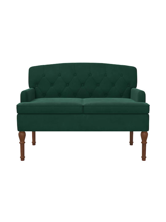 Canapea Cu Două Locuri Catifea Verde Închis 111x65x79cm