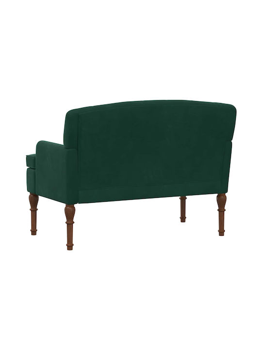 Canapea Cu Două Locuri Catifea Verde Închis 111x65x79cm