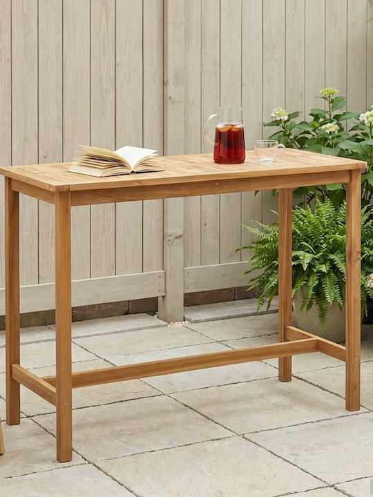 Outdoor Teak Bar Table 150x75x105cm