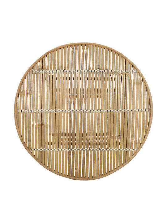 Sitting Room Table for Small Outdoor Spaces Made of Bamboo Foldable Natural 80x70cm