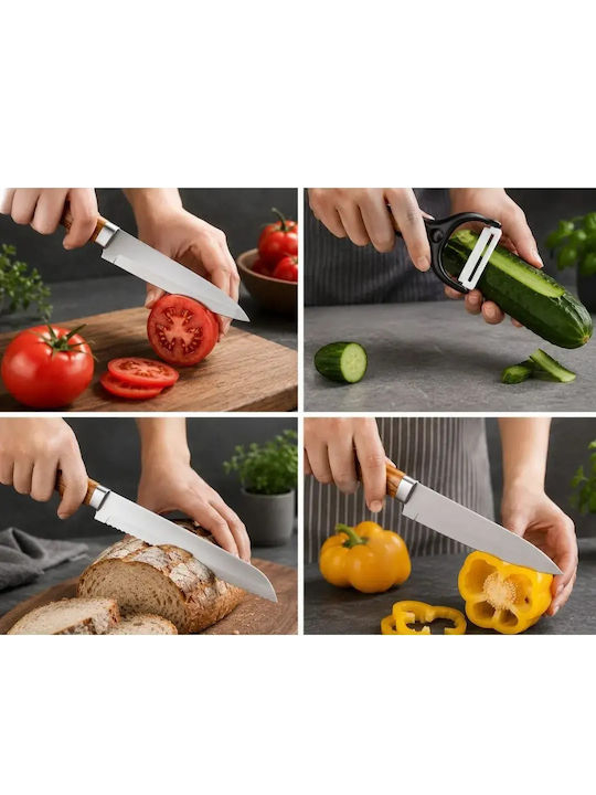 Verk Group Set Cuțite din Oțel Inoxidabil 5 Bucăți