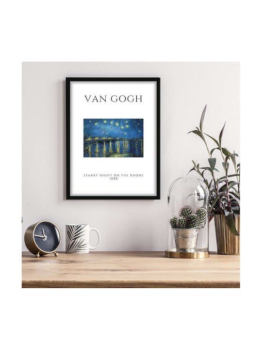 Poster Van Gogh Starry Night On Rhone Art004 40cm X 50cm-55249pd156887