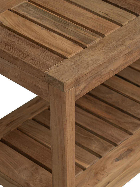 vidaXL Επιδαπέδια Ραφιέρα Μπάνιου Ξύλινη 60x30x45cm Καφέ