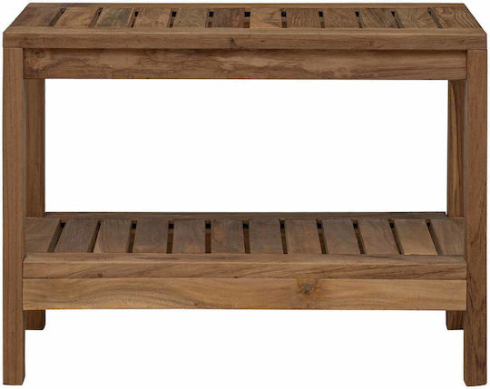 vidaXL Boden Badezimmerregal Hölzernes 60x30x45cm Braune