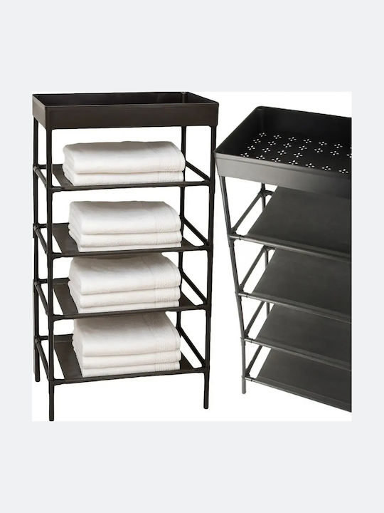 Verk Group Floor Bathroom Shelf Metallic