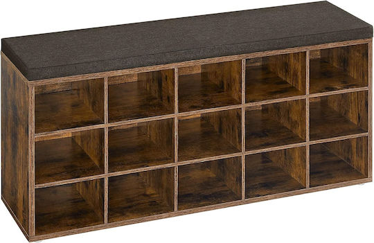 Ξύλινη με 15 Ράφια 105x30x48cm Ξύλινη με 15 Ράφια 105x30x48cm