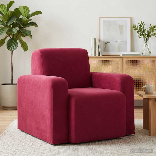 Πολυθρόνα 88x90x77cm Κόκκινο Πολυθρόνα 88x90x77cm Κόκκινο