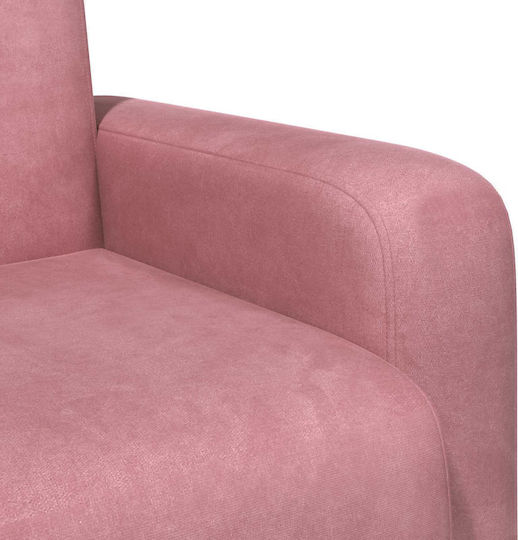 Sessel Aus Samt Rosa 88x90x77cm