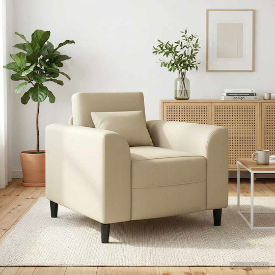 Πολυθρόνα 90x88x85cm Κρεμ Πολυθρόνα 90x88x85cm Κρεμ