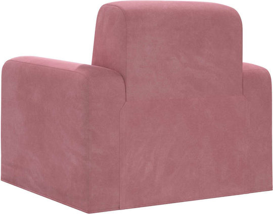 Sessel Aus Samt Rosa 88x90x77cm