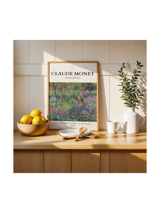 Poster Claude Monet Artists Garden In Giverny Art086 40cm X 50cm-56048pd156705