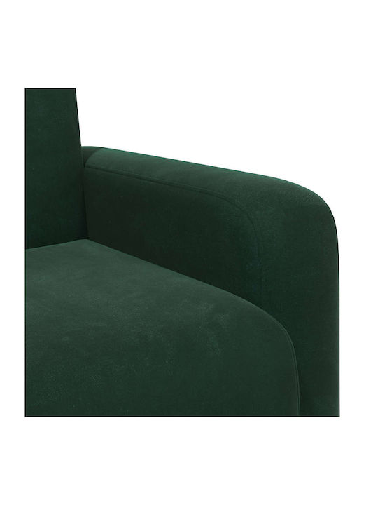 Sessel Aus Samt Dunkelgrünes 88x90x77cm