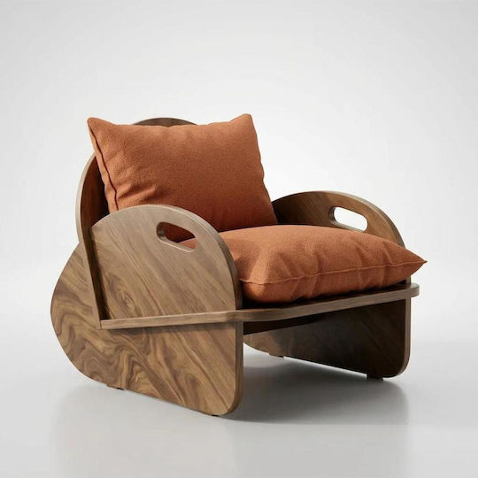 Armchair 65x55x55cm Brown Armchair 65x55x55cm Brown