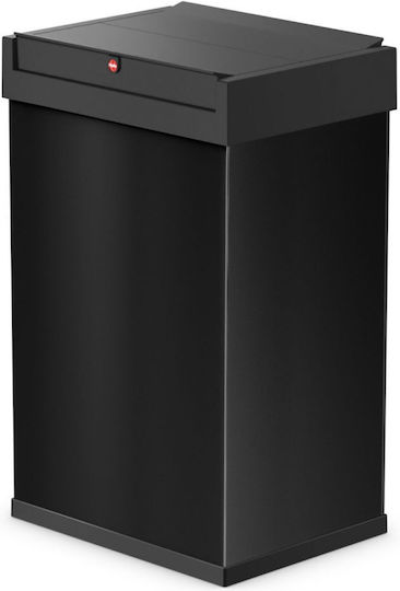 Große Schwingdeckel-Mülleimer 35l Schwarz Große Schwingdeckel-Mülleimer 35l Schwarz