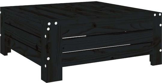 vidaXL Βάση Ομπρέλας Ξύλινη Μαύρο 63.5x63.5x26cm