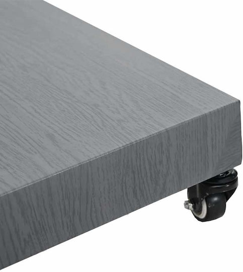 vidaXL Стойка за чадър Дърво Dark Wood 45x45x32см
