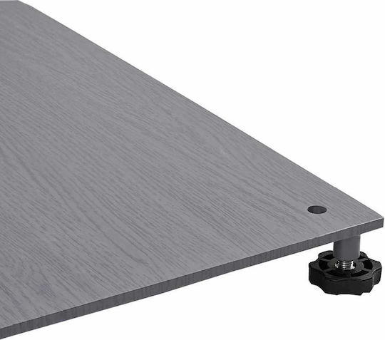 vidaXL Pliabilă Stand de umbrelă din Lemn Dark Grey 100x100x4cm