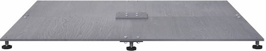 vidaXL Pliabilă Stand de umbrelă din Lemn Dark Grey 100x100x4cm