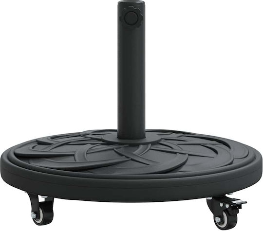vidaXL Колело за мебели от Метал в Черен Цвят 38x38x39см