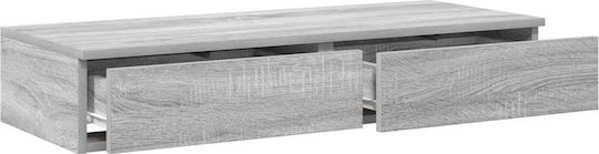 vidaXL Bed Drawer made of Wood Grey Sonoma 80x36.5x16.5cm